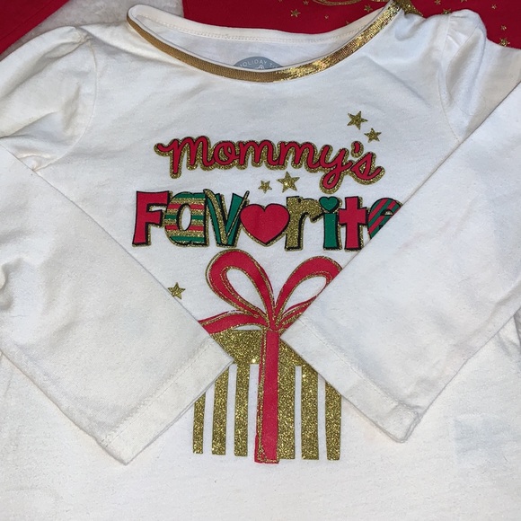 2 Holiday Time Tops 18m Christmas Girl Shirt EUC - Picture 7 of 9